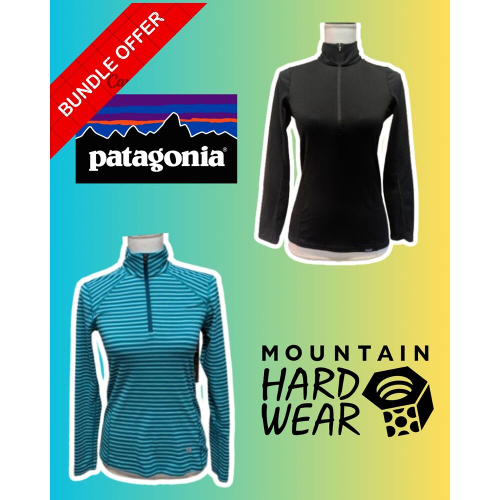 Women's XS Technical Baselayer Lot (2 Pcs) Patagonia & Mountain Hardwear